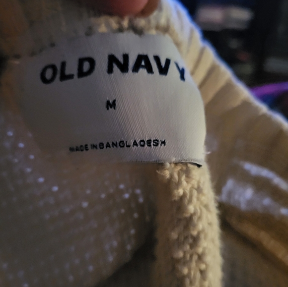 Beige Cable Knit Sweater Sz M Fisherman Core Preppy Academia  Old Money Coastal - Picture 2 of 7